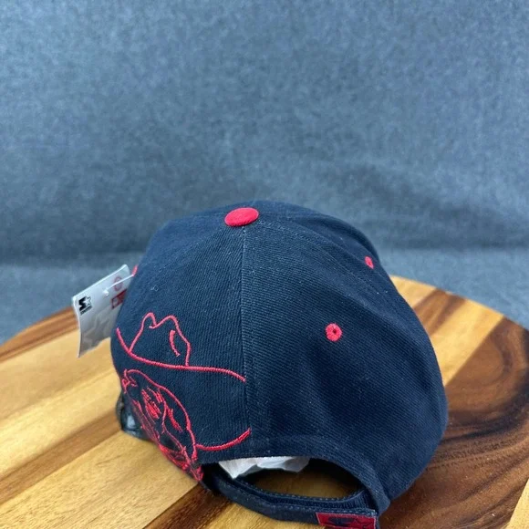 Ole Miss Colonel Reb VTG Starter Hat Navy Blue Red Embroidered Graphic NWT 2003 - Picture 7 of 13